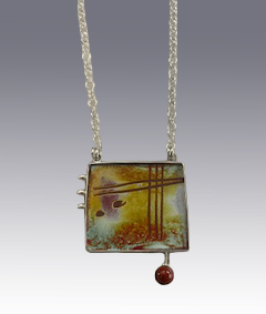 Sue Ruth Gordon ENAMEL AND SGRAFFITO jewelry